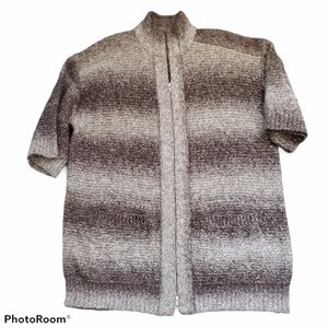 Chicos 3 Cardigan Sweater Full Zip Jacket Women's Size XL